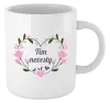 Hrnček Tím nevesty - srdce s lístkami