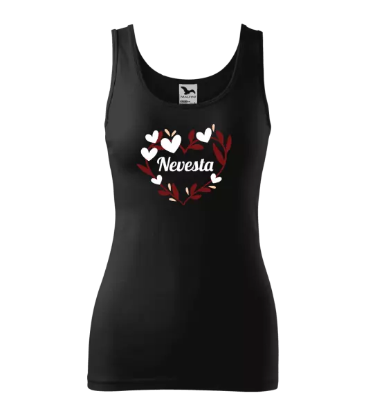 Dámske tielko Nevesta - so srdiečkami