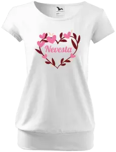 Dámske tričko Nevesta - so srdiečkami