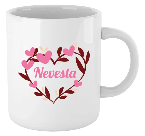 Hrnček Nevesta - so srdiečkami