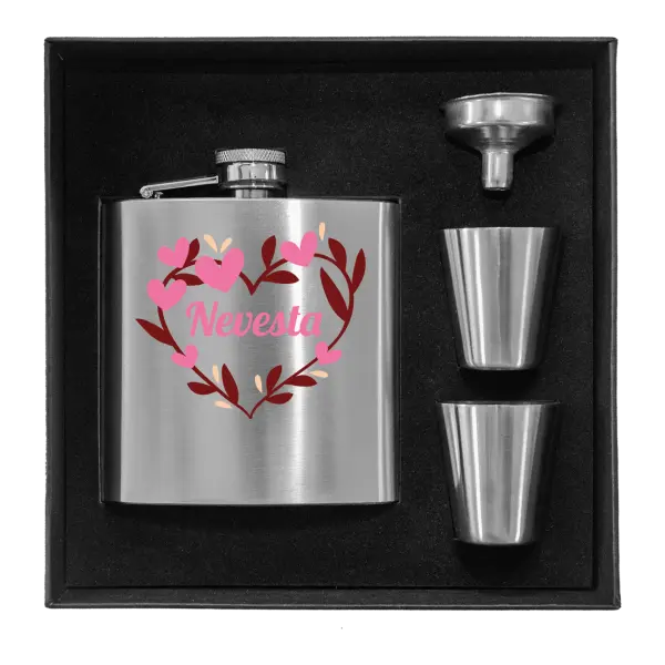 Ploskačka v krabičke Nevesta - so srdiečkami