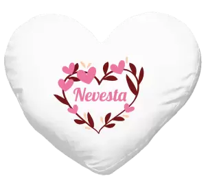 Vankúš Nevesta - so srdiečkami