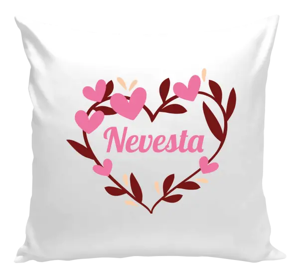 Vankúš Nevesta - so srdiečkami