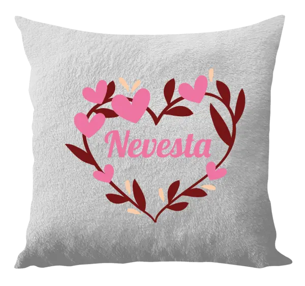 Vankúš Nevesta - so srdiečkami