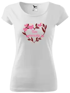 Dámske tričko Tím nevesty - so srdiečkami