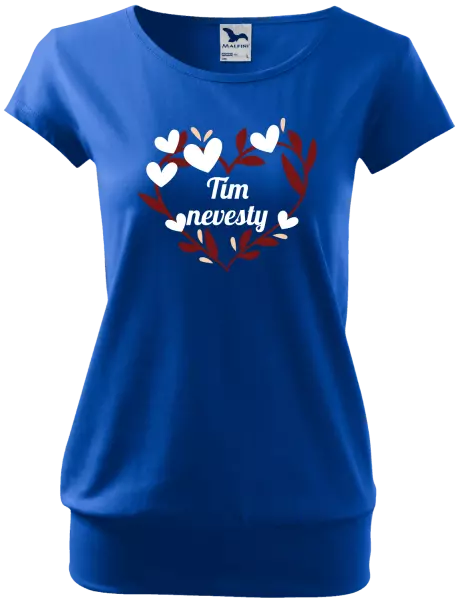 Dámske tričko Tím nevesty - so srdiečkami