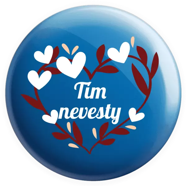 Placka Tím nevesty - so srdiečkami