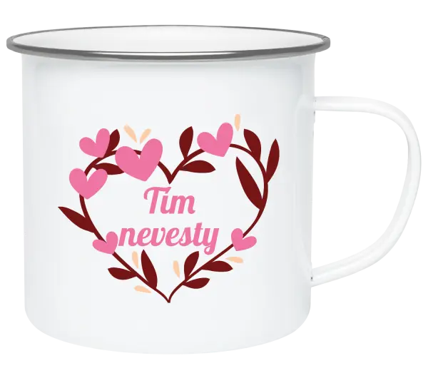 Plecháčik Tím nevesty - so srdiečkami