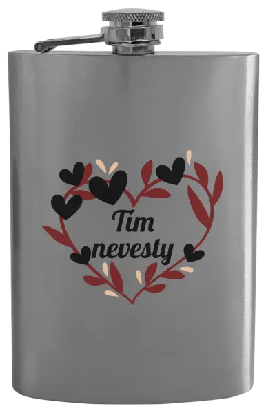 Ploskačka Tím nevesty - so srdiečkami