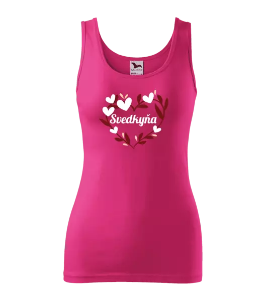 Dámske tielko Svedkyňa - so srdiečkami