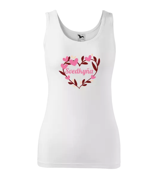 Dámske tielko Svedkyňa - so srdiečkami