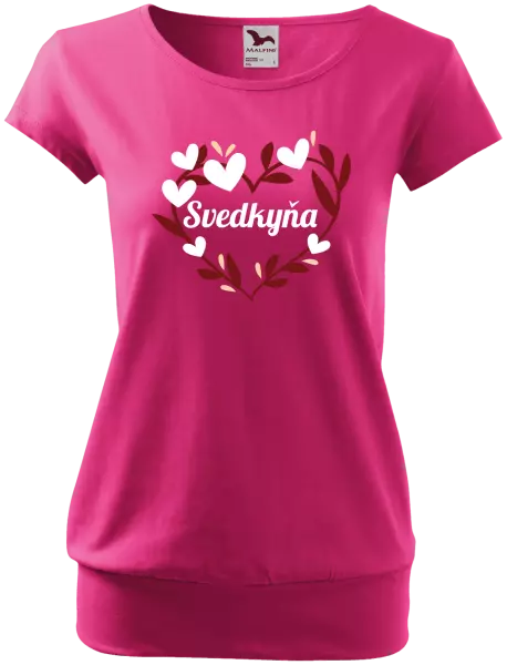 Dámske tričko Svedkyňa - so srdiečkami