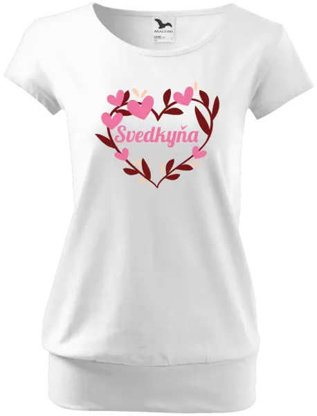 Dámske tričko Svedkyňa - so srdiečkami