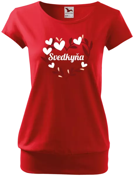 Dámske tričko Svedkyňa - so srdiečkami