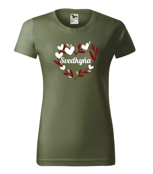 Dámske tričko Svedkyňa - so srdiečkami