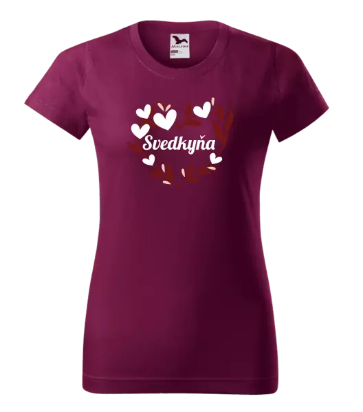 Dámske tričko Svedkyňa - so srdiečkami