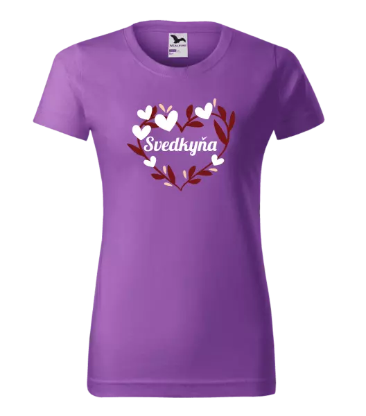 Dámske tričko Svedkyňa - so srdiečkami