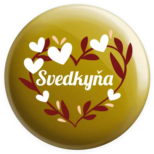 Placka Svedkyňa - so srdiečkami