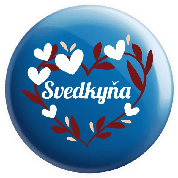 Placka Svedkyňa - so srdiečkami