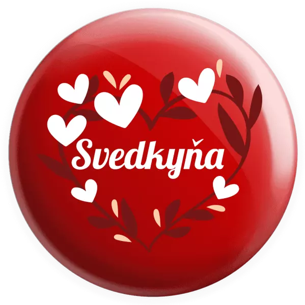Placka Svedkyňa - so srdiečkami
