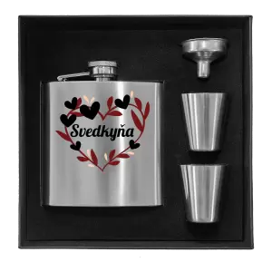 Ploskačka v krabičke Svedkyňa - so srdiečkami