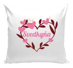 Vankúš Svedkyňa - so srdiečkami