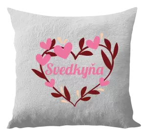 Vankúš Svedkyňa - so srdiečkami