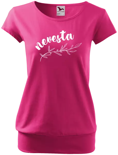 Dámske tričko Nevesta - s vetvičkou