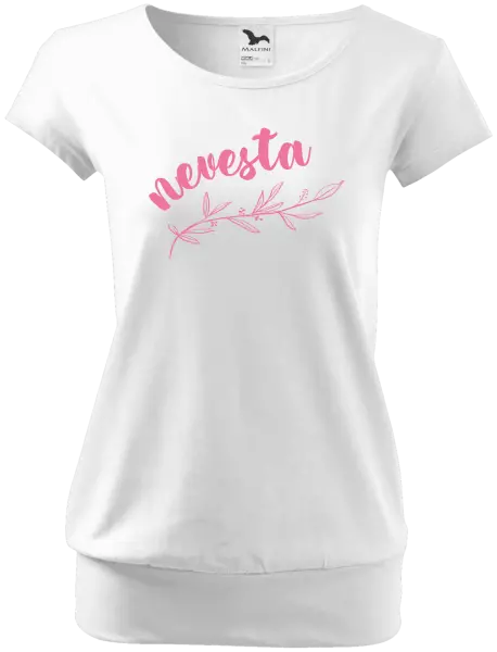 Dámske tričko Nevesta - s vetvičkou