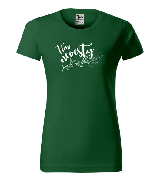 Dámske tričko Tím nevesty - s vetvičkou