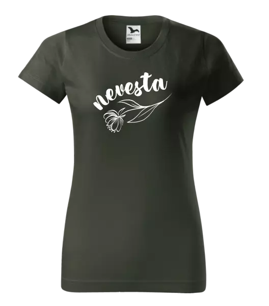 Dámske tričko Nevesta - kvetinou