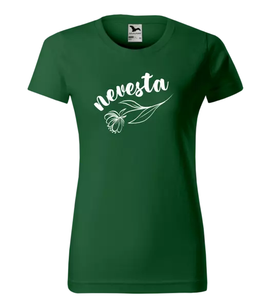 Dámske tričko Nevesta - kvetinou
