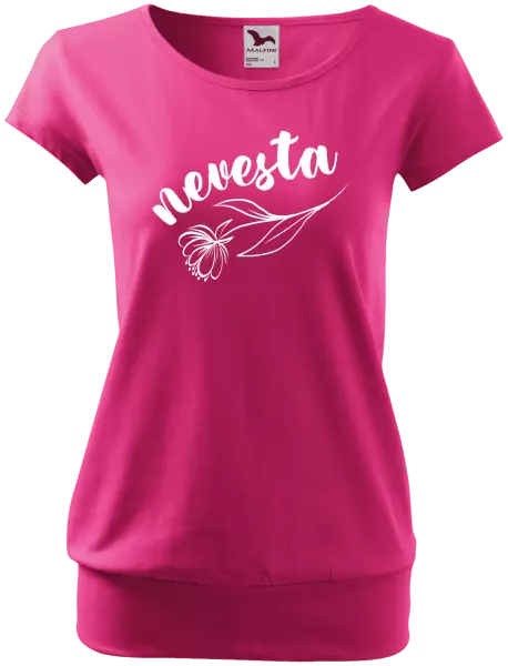 Dámske tričko Nevesta - kvetinou