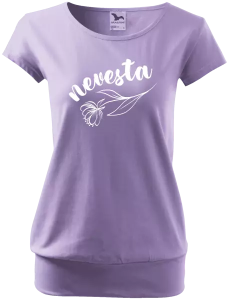Dámske tričko Nevesta - kvetinou