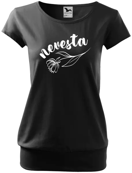 Dámske tričko Nevesta - kvetinou