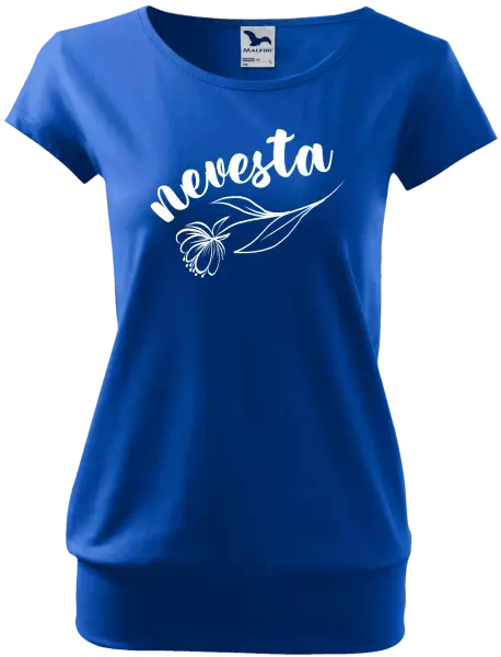 Dámske tričko Nevesta - kvetinou