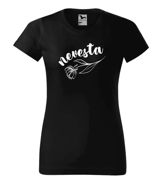 Dámske tričko Nevesta - kvetinou