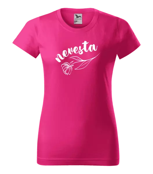 Dámske tričko Nevesta - kvetinou