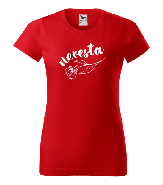 Dámske tričko Nevesta - kvetinou