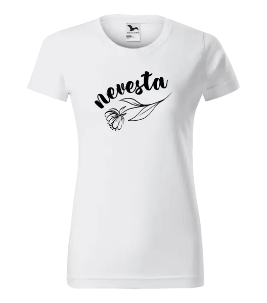 Dámske tričko Nevesta - kvetinou