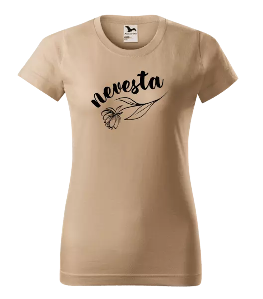 Dámske tričko Nevesta - kvetinou