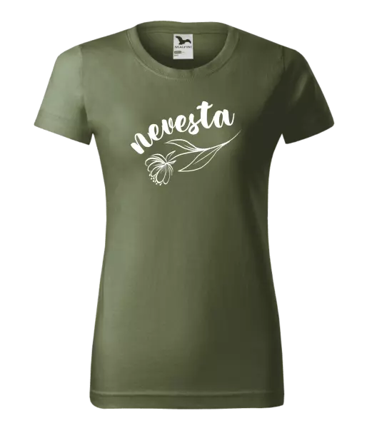 Dámske tričko Nevesta - kvetinou