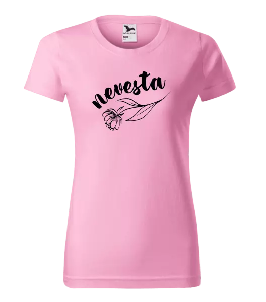 Dámske tričko Nevesta - kvetinou