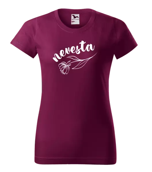 Dámske tričko Nevesta - kvetinou