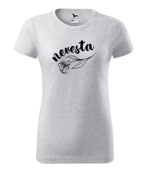 Dámske tričko Nevesta - kvetinou