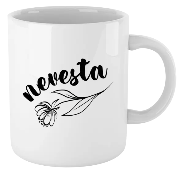 Hrnček Nevesta - kvetinou