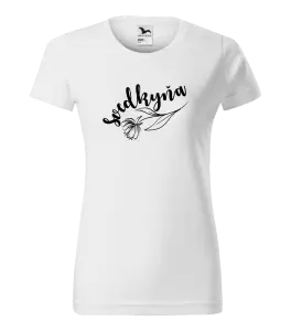 Dámske tričko Svedkyňa - s kvetinou