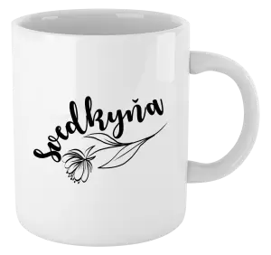 Hrnček Svedkyňa - s kvetinou