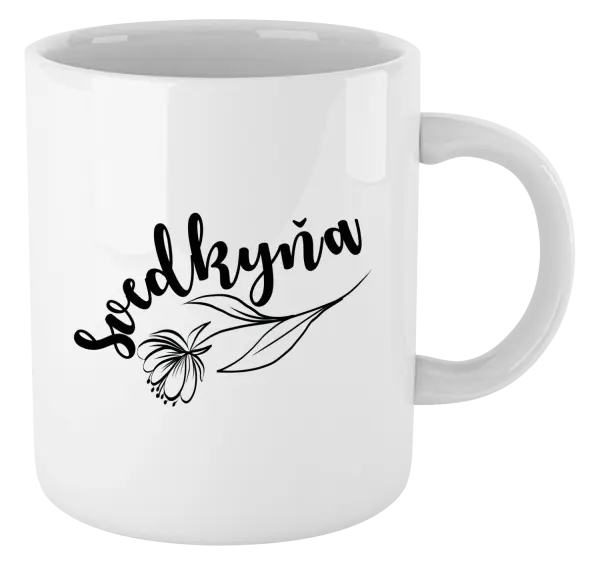 Hrnček Svedkyňa - s kvetinou