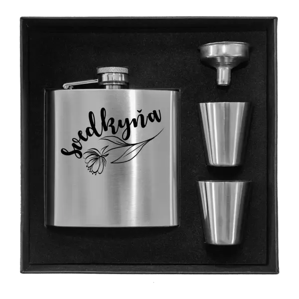 Ploskačka v krabičke Svedkyňa - s kvetinou